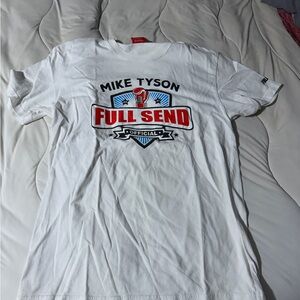 Mike Tyson Full Send White Graphic Tee